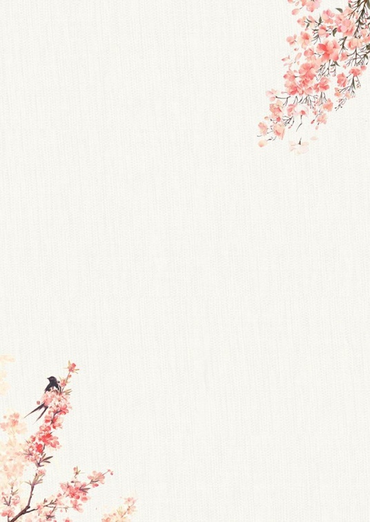 国风水墨1 (88)国风水墨信纸模板word模板